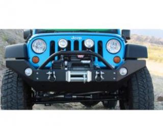 Rock Hard 4x4 Parts   Rock Hard 4x4 Parts Front Full Width with Recessed Winch Mount Bumper (Black) RH5005   Fits 2007 to 2016 Wrangler, Rubicon and Unlimited