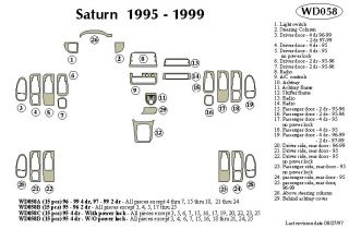 1995 Saturn S Series Wood Dash Kits   B&I WD058D DCF   B&I Dash Kits