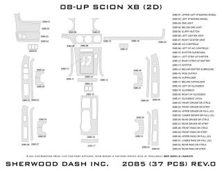 2008 Scion xB Wood Dash Kits   Sherwood Innovations 2085 CF   Sherwood Innovations Dash Kits