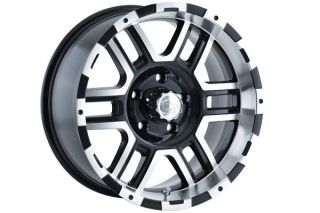 Ion Alloy 179 7883B   6 x 139.70mm Single Bolt Pattern Gloss Black with Machined Face and Lip 17" x 8" 179 Wheels   Alloy Wheels & Rims