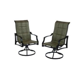 Hampton Bay Statesville Swivel Patio Dining Chairs (2 Pack) FCS70357S