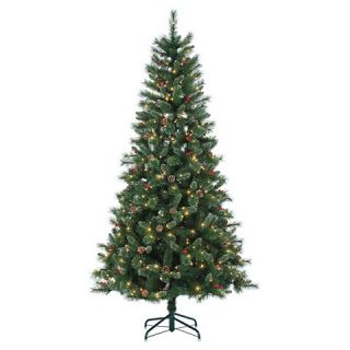Ft. Pre Lit Briarwood Pine Christmas Tree  Clear Lights