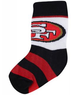 For Bare Feet Babies San Francisco 49ers Stripe Socks   Sports Fan