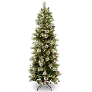 National Tree Co. Wintry Pine 7.5 Slim Artificial Christmas Tree with