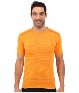 Nike Dri FIT™ Cool Tailwind Stripe Running Shirt Vivid Orange/Reflective Silver