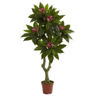 Nearly Natural 5 ft. UV Resistant Indoor/Outdoor Plumeria Tree 5394