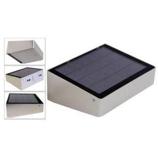 eLEDing 180 Degree Solar Powered 53 LED Outdoor Compact Self Contained for Entrances, Patios, Walkways, Dusk to Dawn Lighting EE802WDC