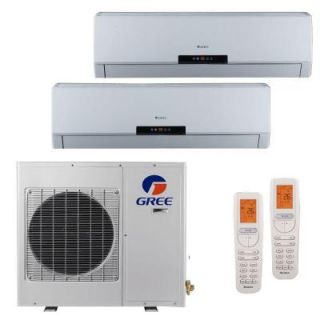 GREE Multi 21 Zone 24,000 BTU 2 Ton Ductless Mini Split Air Conditioner with Heat, Inverter, Remote   208 230 Volt/60Hz MULTI24HP202