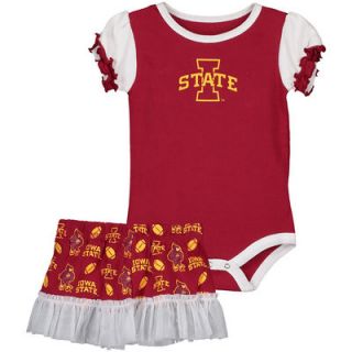 Iowa State Cyclones Girls Infant Two Piece Bodysuit and Skirt Set   Cardinal