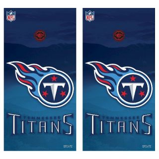 Tennessee Titans Wild Sports Vinyl Cornhole Shield   2 x 4 ft.