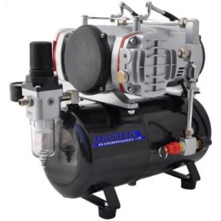 PRO Powerful Twin Cylinder Piston AIRBRUSH AIR COMPRESSOR w/ TANK Hobby T Shirt