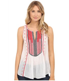 Lucky Brand Embroidered Bib Tank Top