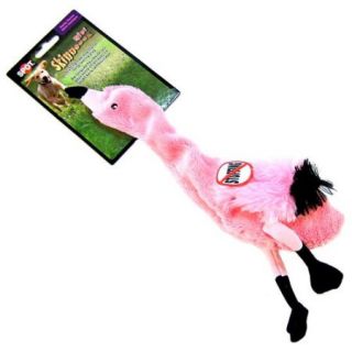 Skinneeez Plush Pink Flamingo Dog Toy