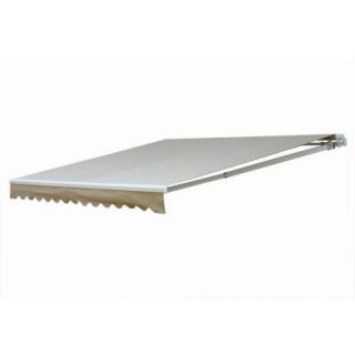 NuImage Awnings 20 ft. 7000 Series Manual Retractable Awning (122 in. Projection) in Beige/Bisque 70X5240463302A