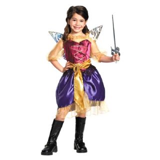 Disguise Costumes Girls Tinker Bell and The Pirate Fairy Pirate Zarina Kids Costume 3T 4T Pink/Purple