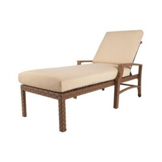 Hampton Bay Tobago Patio Chaise Lounge with Cushion Insert (Slipcovers Sold Separately) 151 101 CL NF