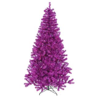 Vickerman Co. 6 Purple Artificial Christmas Tree with 350 Purple Mini