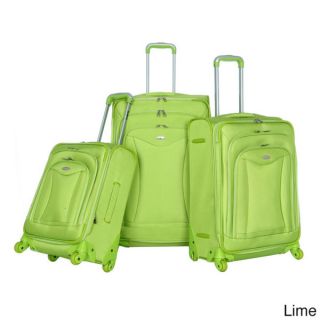 Olympia Luxe 3 piece Expandable Spinner Luggage Set   15562143