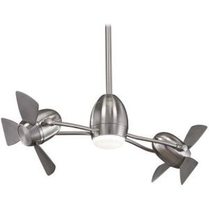 Minka Aire MAI F304L BN SL Cage Free Gyro Brushed Nickel  Ceiling Fans Lighting