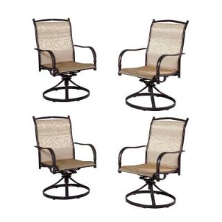 Hampton Bay Altamira Tropical Motion Patio Dining Chairs (Set of 4) DY9976 DAT