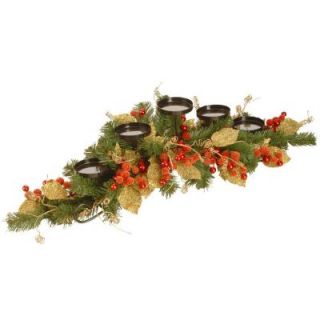 National Tree Company 36 in. Berry/Leaf Vine Candle Holder ED3 117 36C C