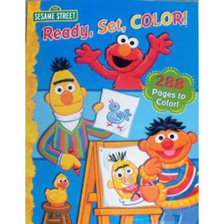 Sesame Street 288 Page Coloring Book   Ready, Set, Color    Bendon Publishing Intern