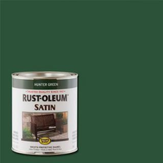 Rust Oleum Stops Rust 1 qt. Hunter Green Satin Protective Enamel Paint (Case of 2) 7732502
