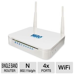 Hiro DSL2+ Modem 4 Port 300Mbps Wireless Router   4x Ports, 802.11 b/g/n, 300Mbps, DSL ADSL DSL2+ ADSL2+