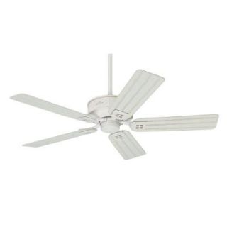 Hunter Orchard Park 52 in. Indoor/Outdoor Distressed White Ceiling Fan 54068