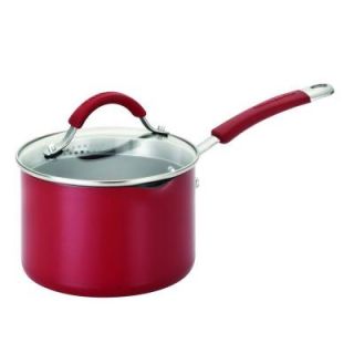 KitchenAid 2 qt. Covered Straining Saucepan w/ Pour Spouts in Red DISCONTINUED 11650