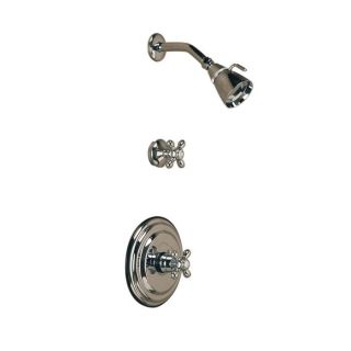 Sign of the Crab P0977 Thermostatic Shower Set with Metal Cross Handles