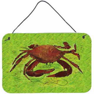 Crab Aluminum Hanging Painting Print Plaque by Carolines Treasures