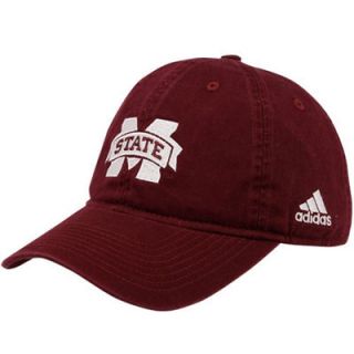 adidas Mississippi State Bulldogs Basic Logo Adjustable Slouch Hat   Maroon