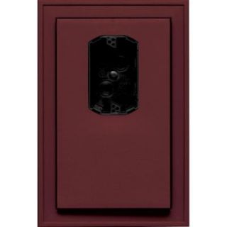 Builders Edge 8.125 in. x 12 in. #078 Wineberry Jumbo Electrical Mounting Block Offset 130120005078