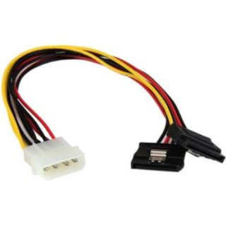 StarTech 12in LP4 to 2x SATA Power Y Cable Adapter