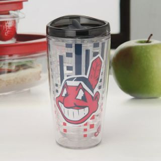 Cleveland Indians 16oz. Slimline Clear Tumbler with Lid