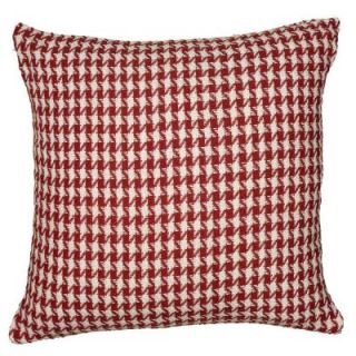 Houndstooth Toss Pillow in Red/White PILT06307REWH2222