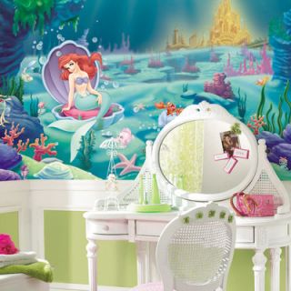 Room Mates Extra Large Murals Littlest Mermaid Chair Rail Wall Decal