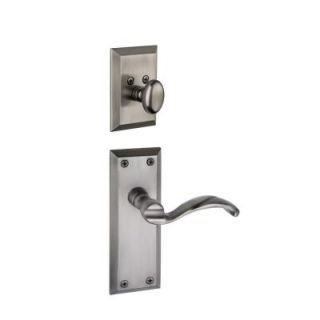 Grandeur Fifth Avenue Single Cylinder Antique Pewter Combo Pack Keyed Differently with Portofino Lever and Matching Deadbolt FAVPRT 68 AB KD