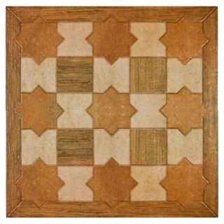 Merola Tile Andulas Cotto 17 3/4 in. x 17 3/4 in. Porcelain Floor and Wall Tile (15.62 sq. ft./case) FAR18ANC