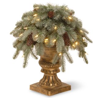 National Tree Co. Frosted Arctic Spruce Porch Bush