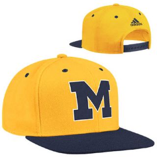 adidas Michigan Wolverines March Madness Snapback Hat   Maize