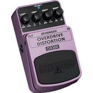 Behringer OD300 Overdrive and Distortion Stompbox Effect OD300