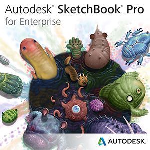Autodesk SketchBook Pro for Enterprise 2015   New License, 1 Seat, Commercial, Windows, Mac,  Single License Media, Electronic    871G1 WWR11B 1001