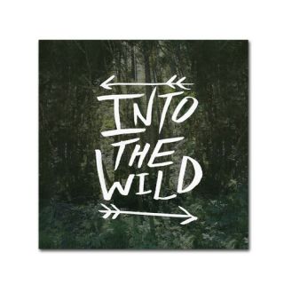 Into the Wild by Leah Flores Textual Art on Wrapped Canvas