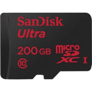 Sandisk Ultra 200 Gb Microsd Extended Capacity [microsdxc]   Class 10/uhs i   90 Mbps Read (sdsdquan 200g a4a)