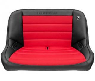 Corbeau   Corbeau 40 Inch Bench Suspension Seat, Rear Black/Red 64017   Fits 1997 to 2006 TJ Wrangler, Rubicon and Unlimited