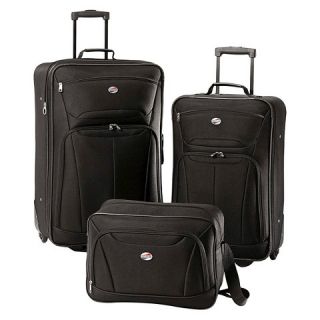 American Tourister Fieldbrook II 3 piece luggage set   Black
