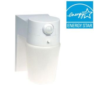 Hampton Bay 110 Degree White Motion Sensing Outdoor Security Light HB 5610 WH