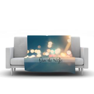 Own The Night by Beth Engel Fleece Throw Blanket by KESS InHouse